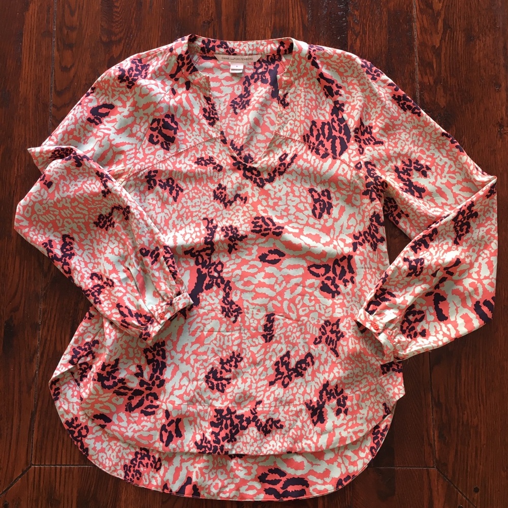 Diane von furstenberg silk top